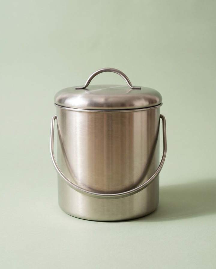 Stainless Kitchen Compost Bin, 5 L