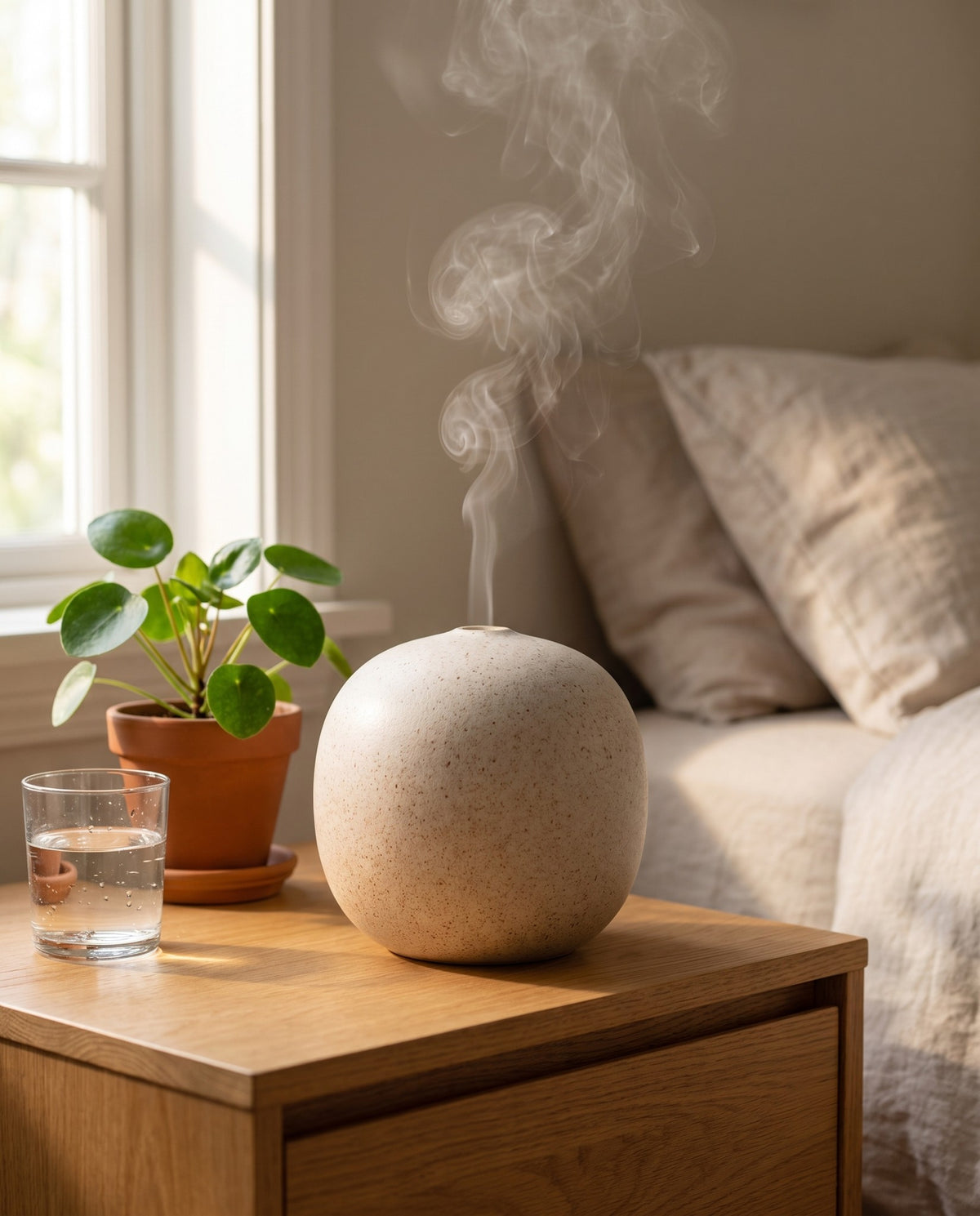 Ceramic Aroma Diffuser in use