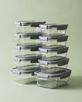 Glass Food Containers, Set of 10