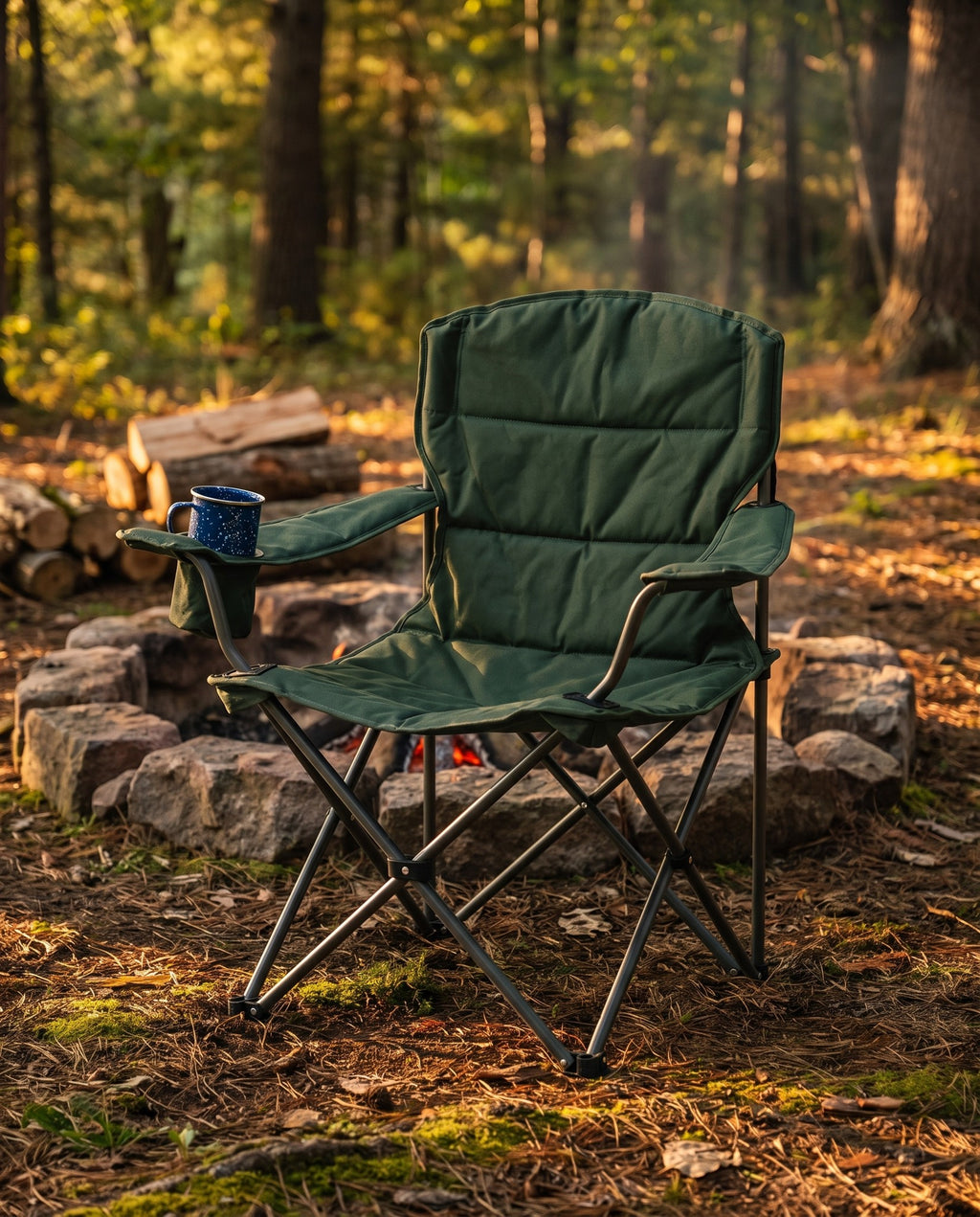 Oversized Camping Chair in use