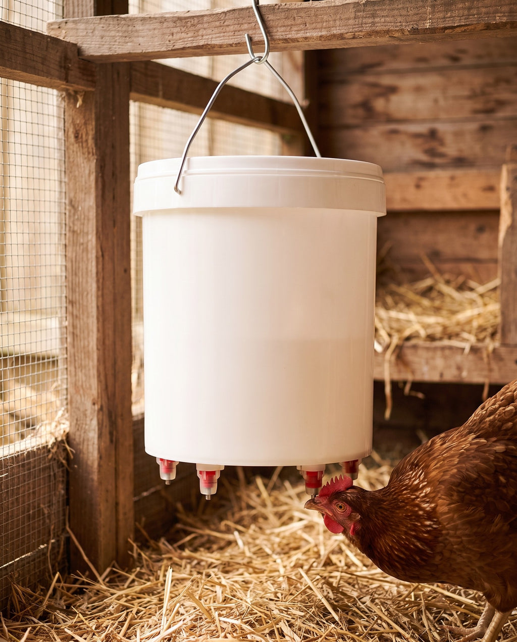 Poultry Drinker, 12 L in use