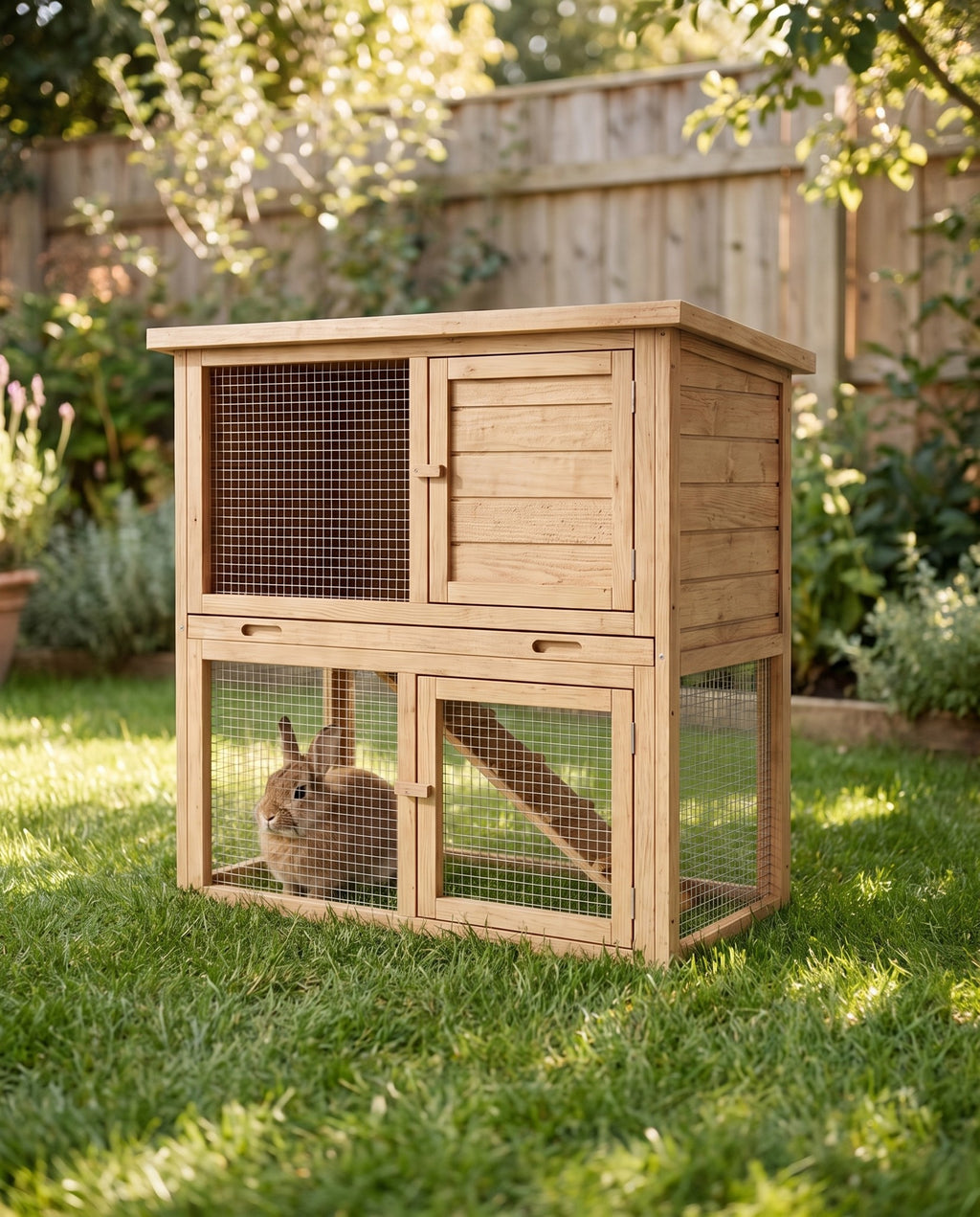 Rabbit Hutch, Two Storey in use