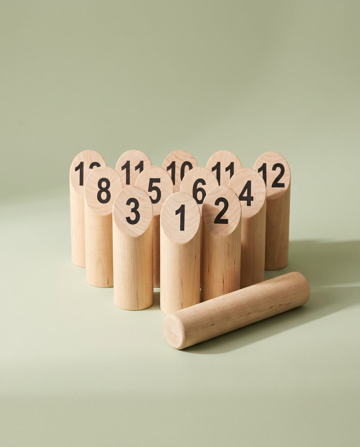 Wooden Skittles Throwing Game